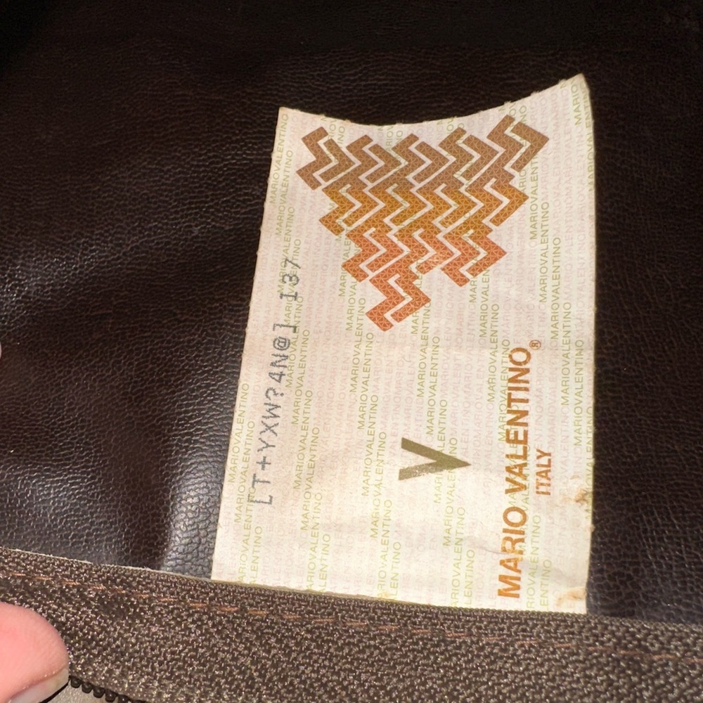 Mario Valentino Brown Vintage Clutch Bag - Authentic - Picture 11 of 13